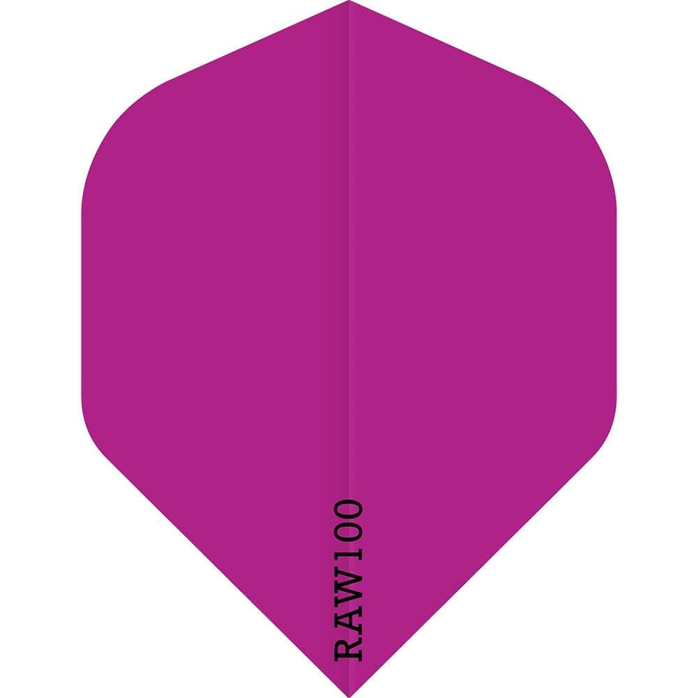 *Dart Flights - Raw 100 - 100 Micron - Std - Plain Neon Pink