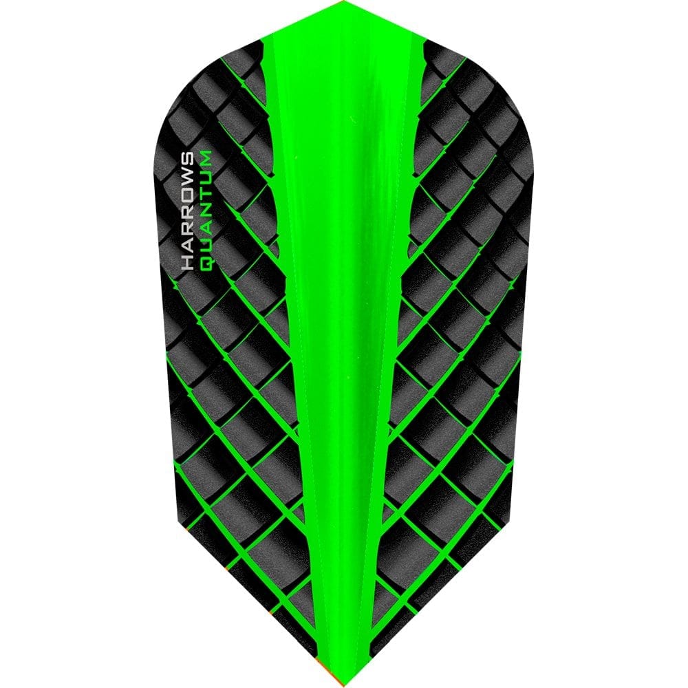 *Harrows Quantum Dart Flights - 3D Effect - 100 Micron - Slim Green