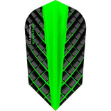 *Harrows Quantum Dart Flights - 3D Effect - 100 Micron - Slim Green