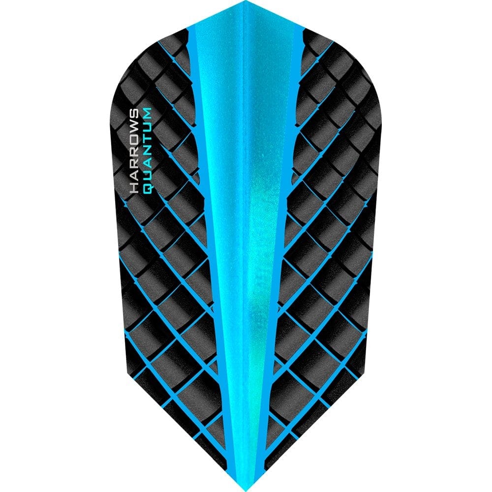 *Harrows Quantum Dart Flights - 3D Effect - 100 Micron - Slim Aqua