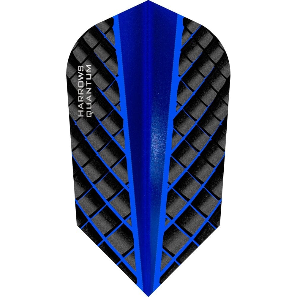 *Harrows Quantum Dart Flights - 3D Effect - 100 Micron - Slim Blue