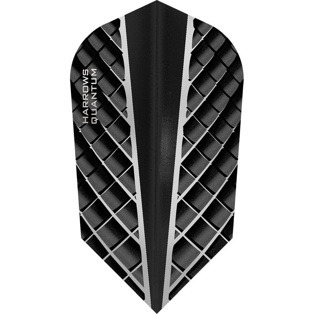 *Harrows Quantum Dart Flights - 3D Effect - 100 Micron - Slim Black