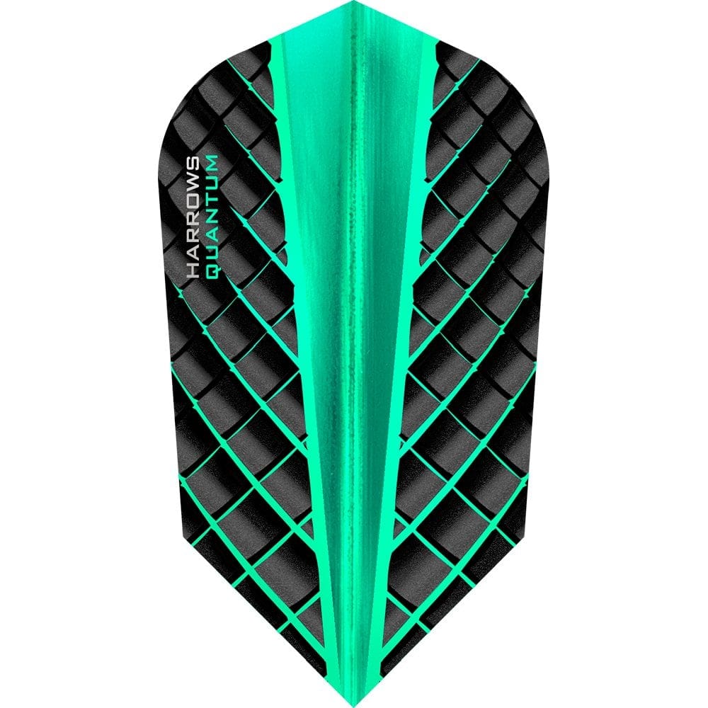 *Harrows Quantum Dart Flights - 3D Effect - 100 Micron - Slim Jade