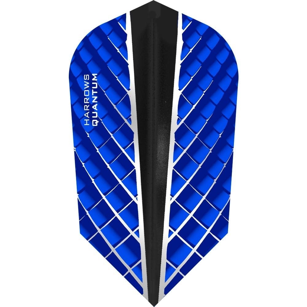 Harrows Quantum X Dart Flights - 100 Micron - Slim - Blue - 100 Sets (300 Flights)