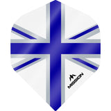 *Mission Alliance Union Jack Dart Flights - No2 - Std - White White Blue