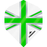 *Mission Alliance Union Jack Dart Flights - No2 - Std - White White Green
