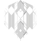 *Amazon Glaze Dart Flights - No2 - Std - White Grey