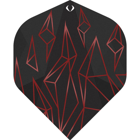 Darts Corner Astrofire Dart Flights - M4 - Extra Strong - No2 - Std - Black & Red
