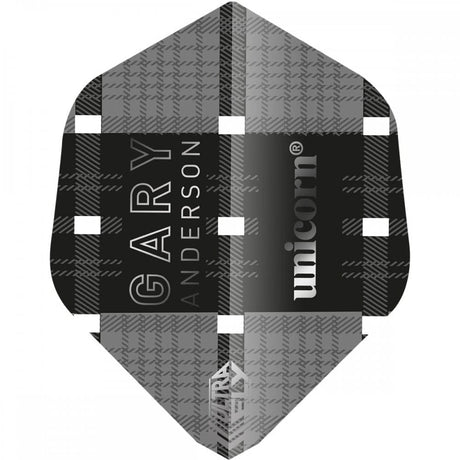 *Unicorn Ultrafly Dart Flights - 75 Micron - AR1 - Ghost - Gary Anderson