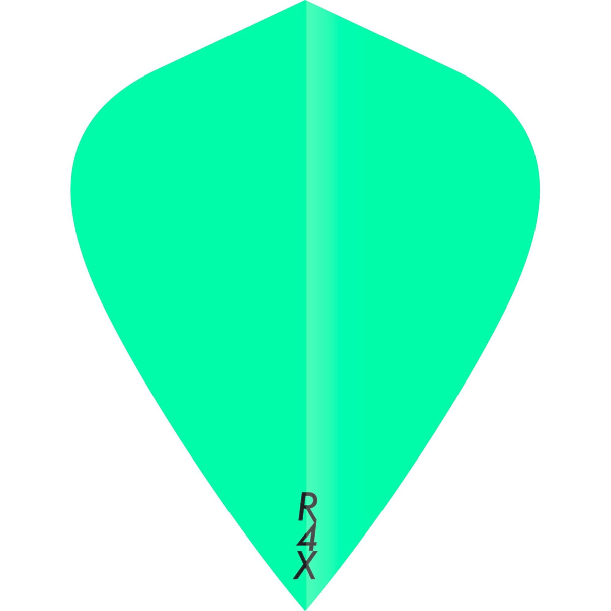 *Ruthless R4X - Solid - Dart Flights - 100 Micron - Kite Fluro Green