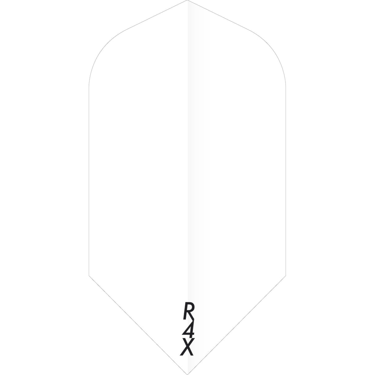 *Ruthless R4X - Solid - Dart Flights - 100 Micron - Slim White