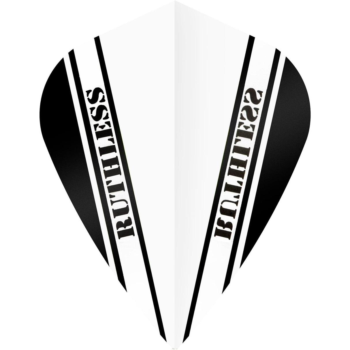 *Ruthless - V100 Pro - Dart Flights - 100 Micron - Kite White