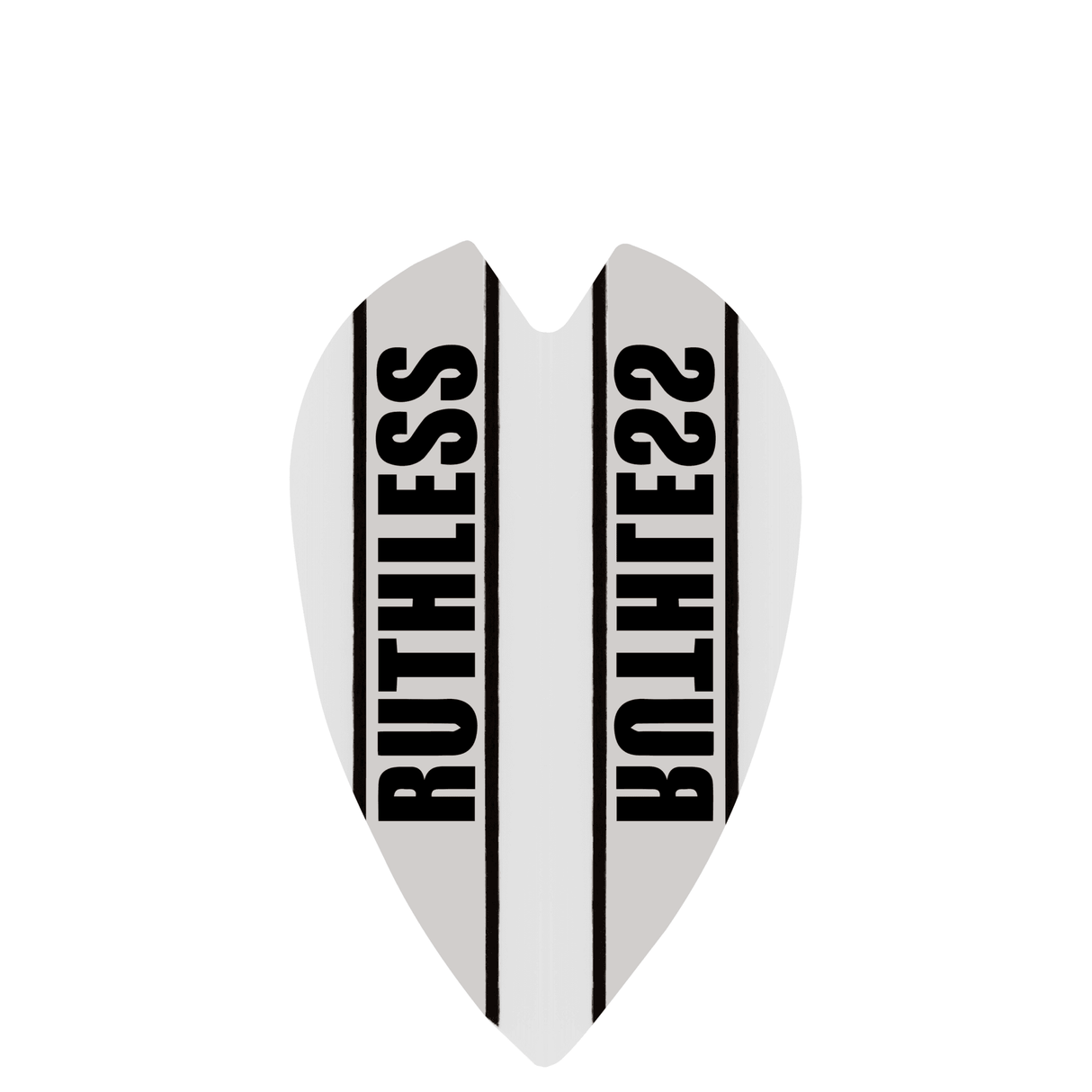 *Ruthless - Clear Panel - Dart Flights - 100 Micron - Mini Retro White