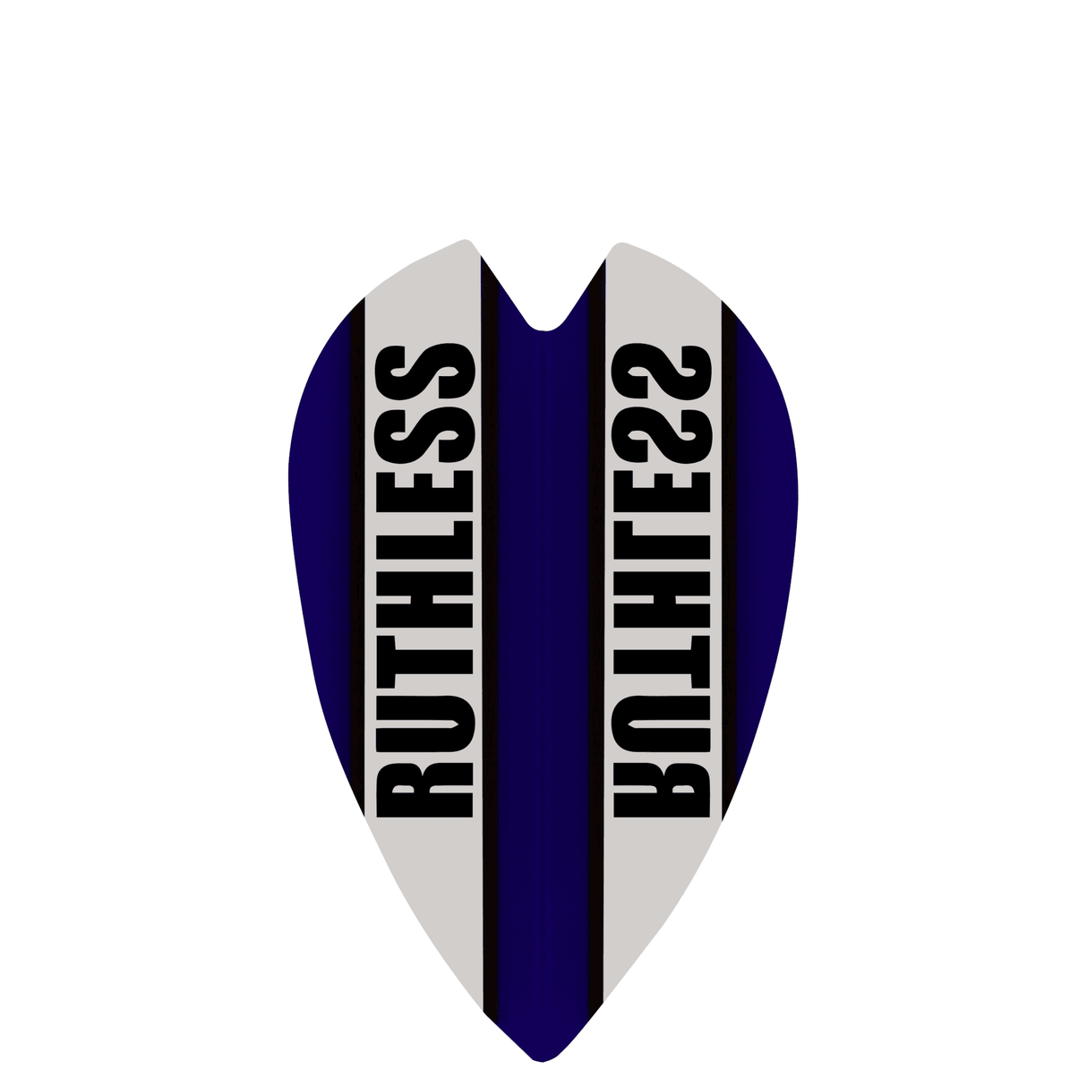 *Ruthless - Clear Panel - Dart Flights - 100 Micron - Mini Retro Blue