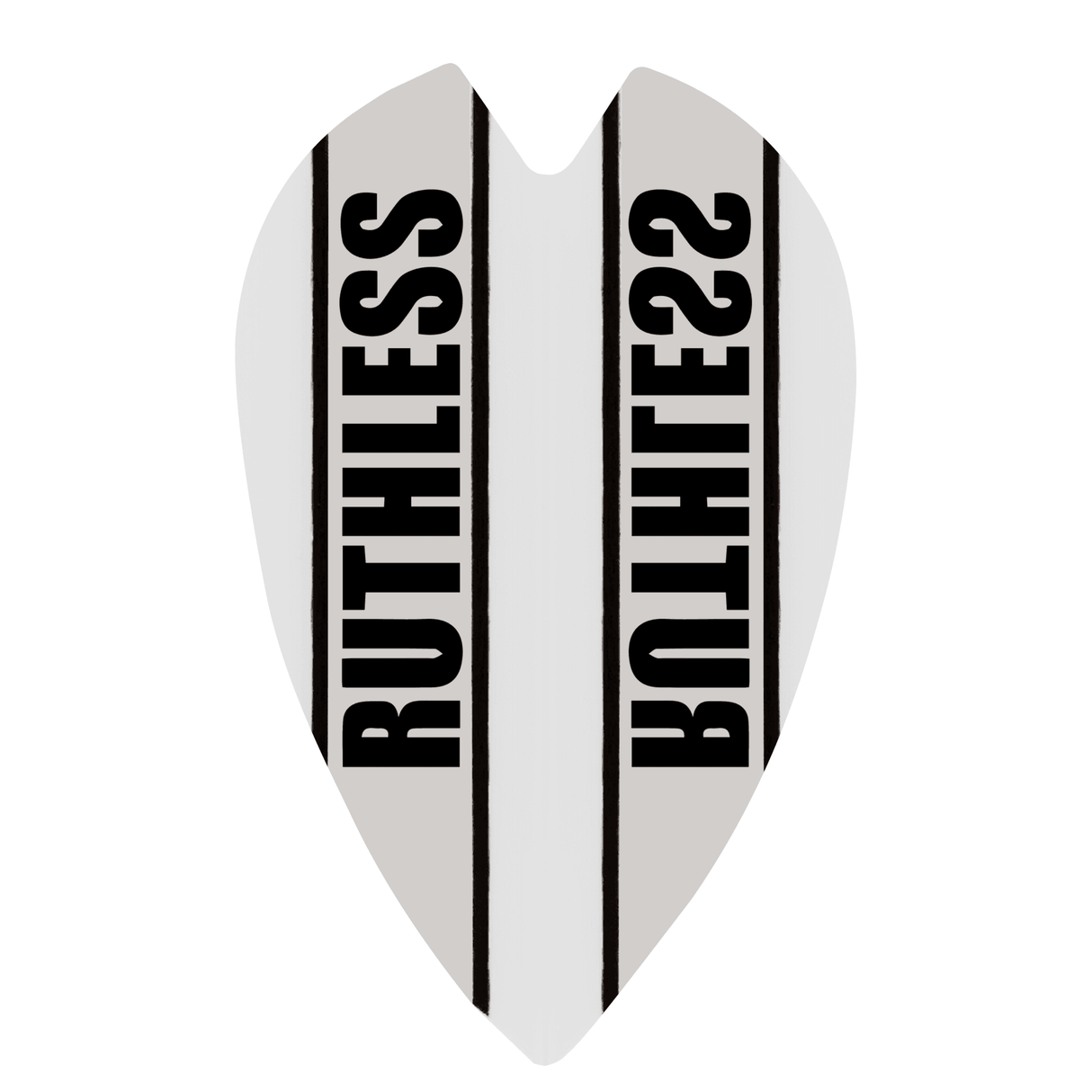 *Ruthless - Clear Panel - Dart Flights - 100 Micron - Retro White