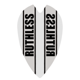 *Ruthless - Clear Panel - Dart Flights - 100 Micron - Retro White
