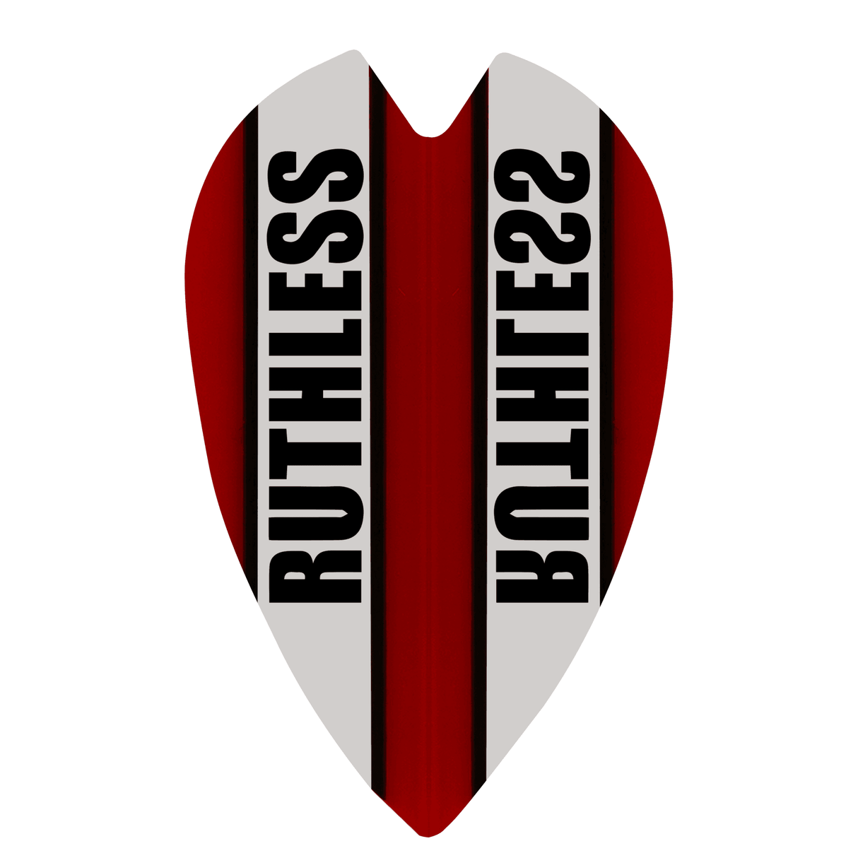 *Ruthless - Clear Panel - Dart Flights - 100 Micron - Retro Red