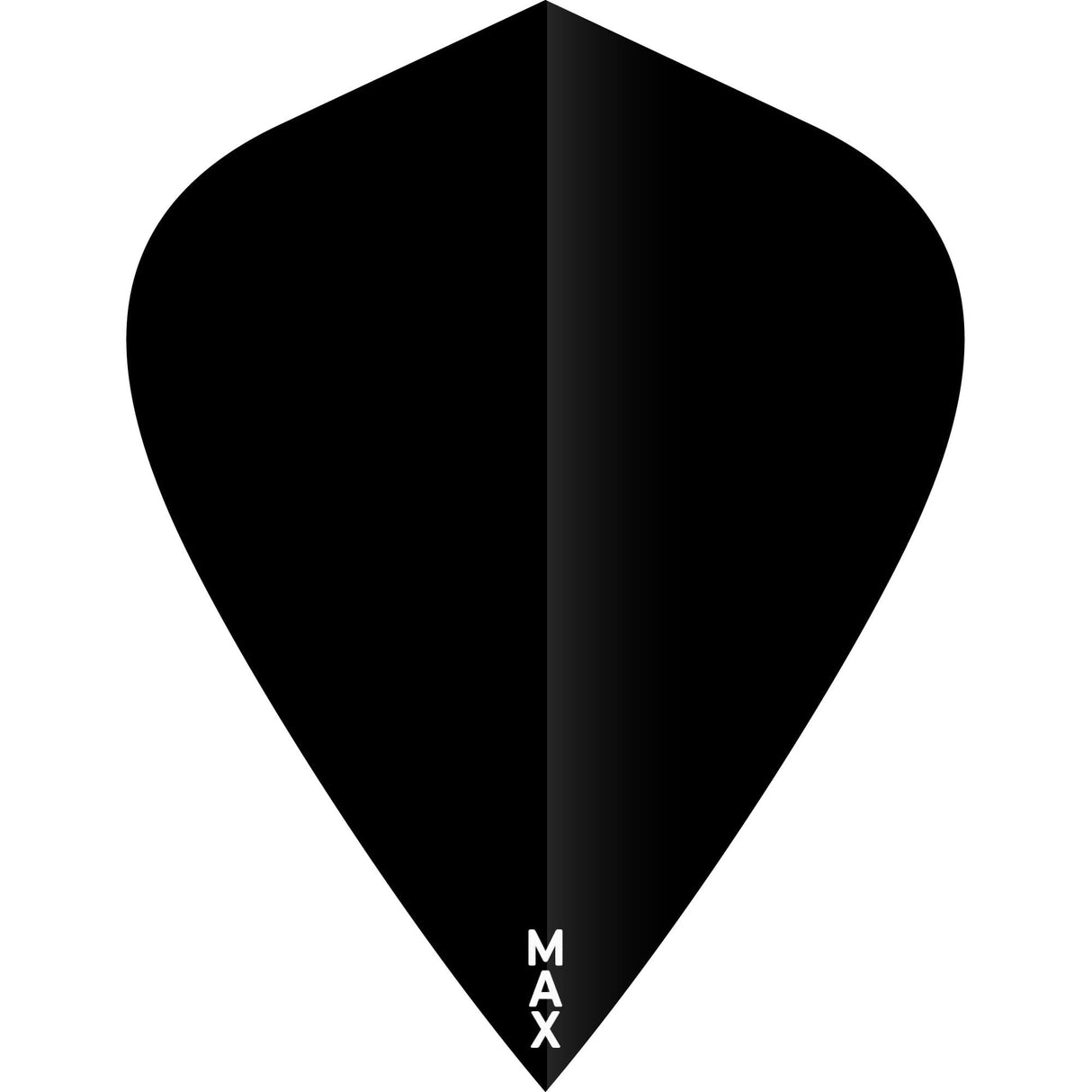 *McCoy Power Max Dart Flights - 150 Micron - Kite - Solid Black