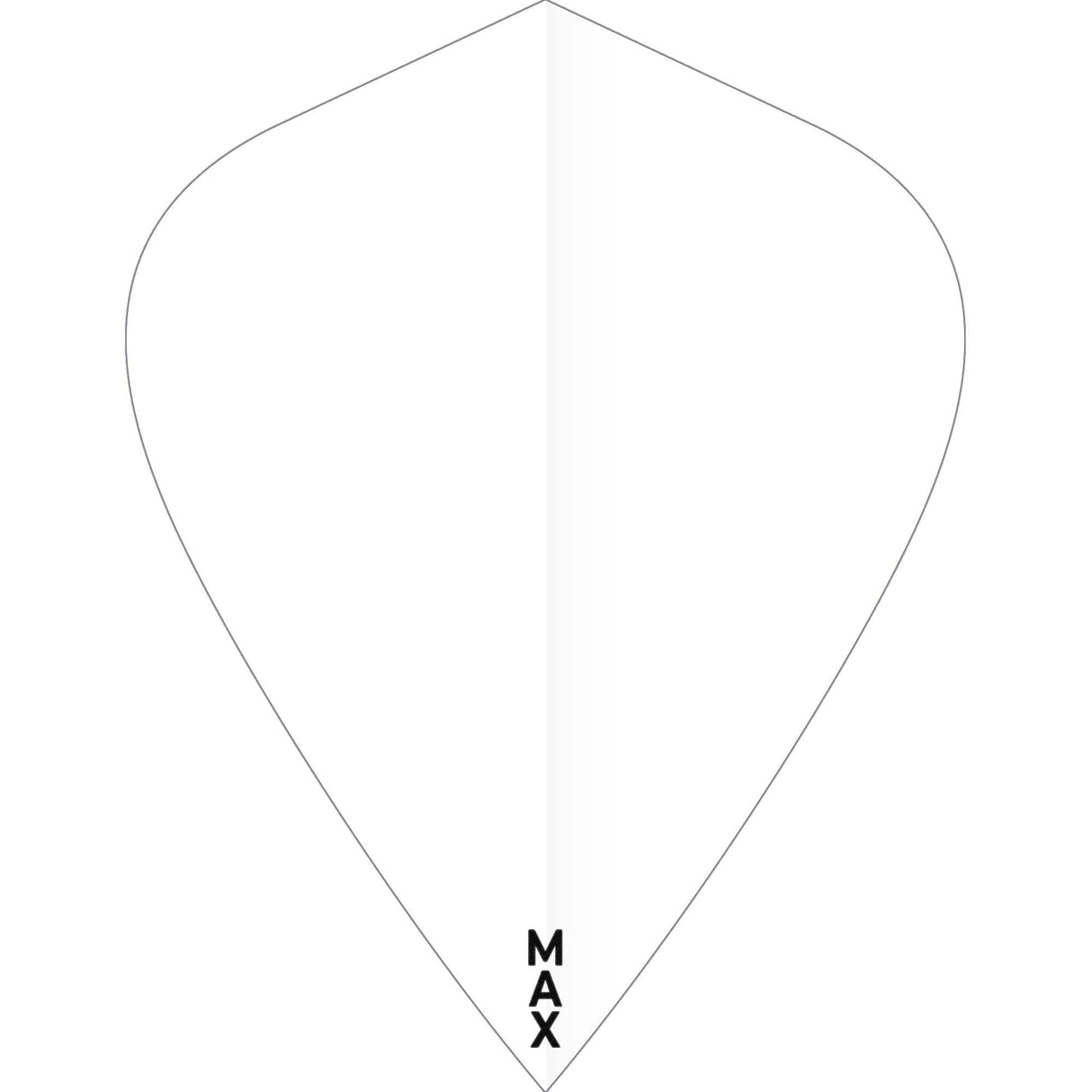 *McCoy Power Max Dart Flights - 150 Micron - Kite - Solid White
