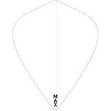 *McCoy Power Max Dart Flights - 150 Micron - Kite - Solid White