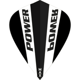 *McCoy Power Max Dart Flights - 150 Micron - Kite - Solid Clear Black