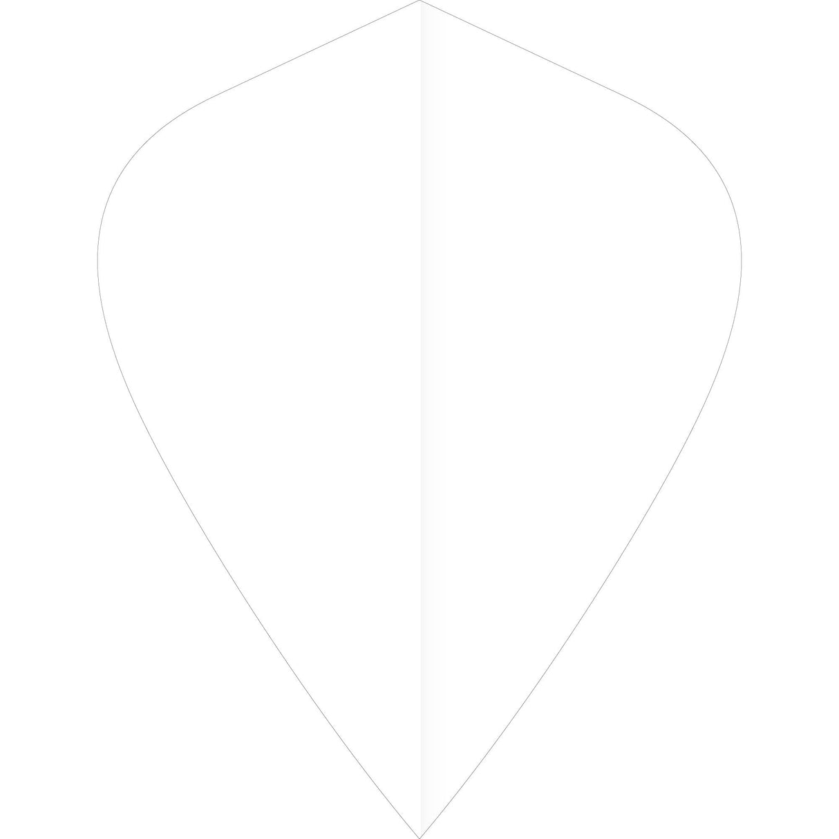 *Ruthless Poly Plain - Solid - Dart Flights - 75 Micron - Kite White