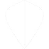 *Ruthless Poly Plain - Solid - Dart Flights - 75 Micron - Kite White