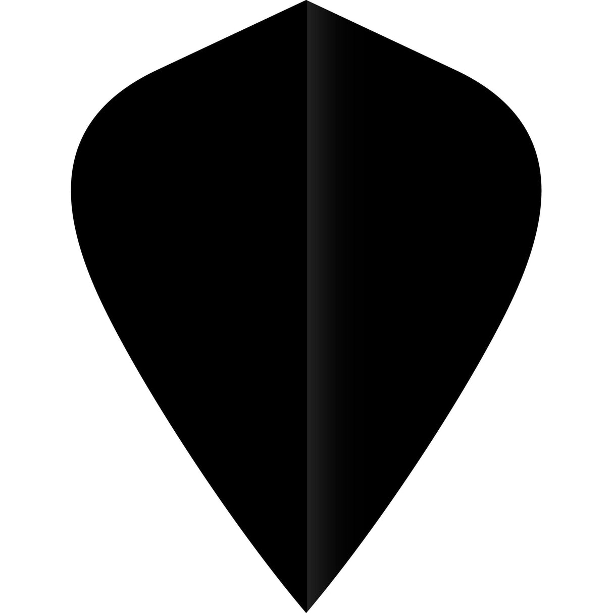 *Ruthless Poly Plain - Solid - Dart Flights - 75 Micron - Kite Black