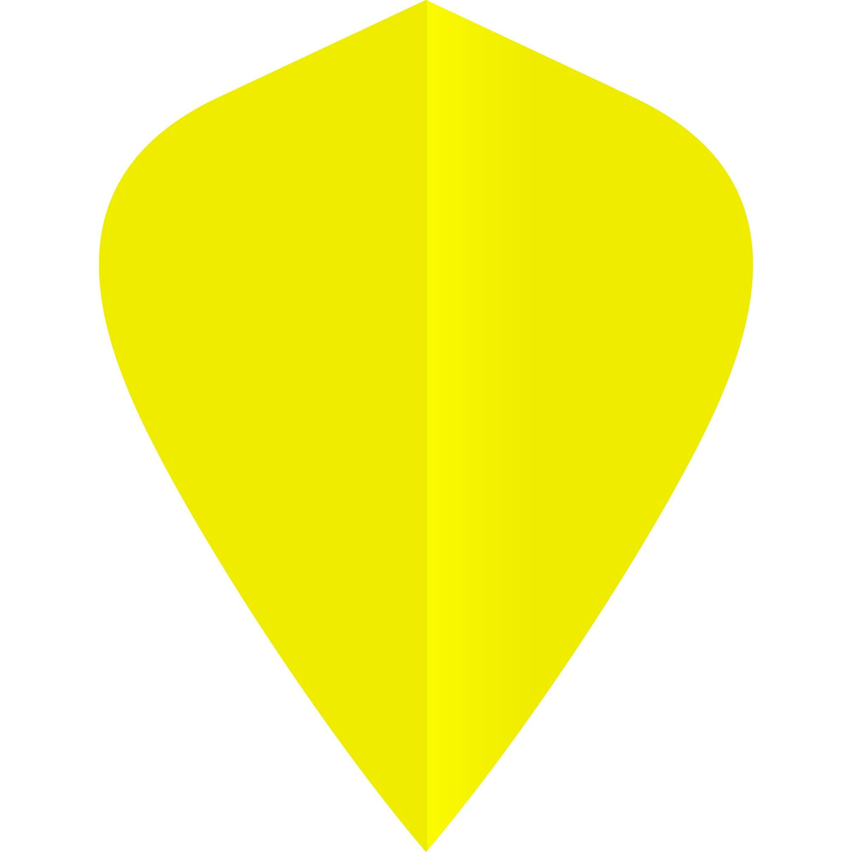 *Ruthless Poly Plain - Solid - Dart Flights - 75 Micron - Kite Yellow