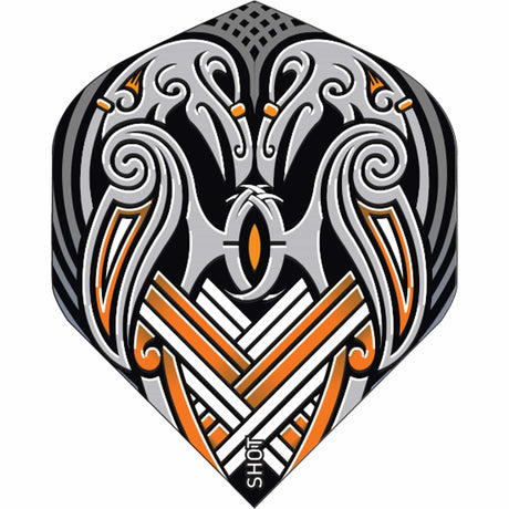 Shot Viking Raven Dart Flights - 100 Micron - Std - No2 - Black