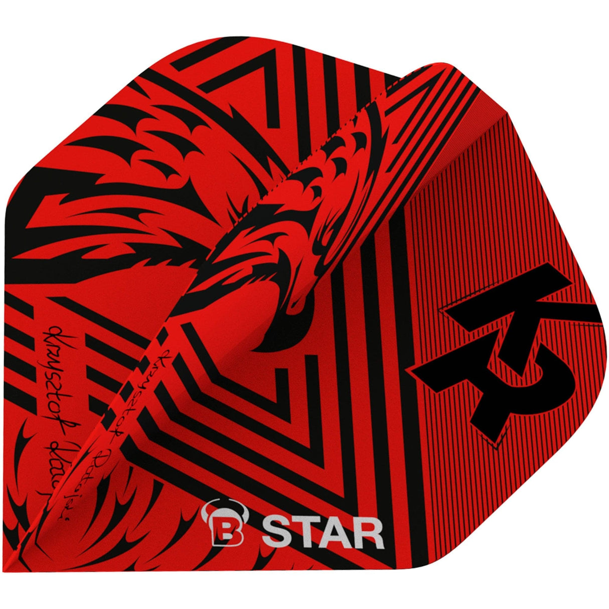 *BULL'S B-Star Dart Flights - 100 Micron - A-Std - Krzysztof Ratajski - Scoremaster