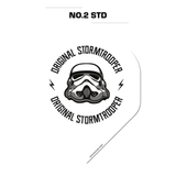 Original StormTrooper Dart Flights - Official Licensed - No2 - Std - Storm Trooper - Logo on White