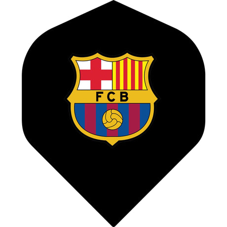 *FC Barcelona - Official Licensed BARÇA - Dart Flights - No2 - Std - F2 - Black with Crest