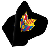 *FC Barcelona - Official Licensed BARÇA - Dart Flights - No2 - Std - F2 - Black with Crest