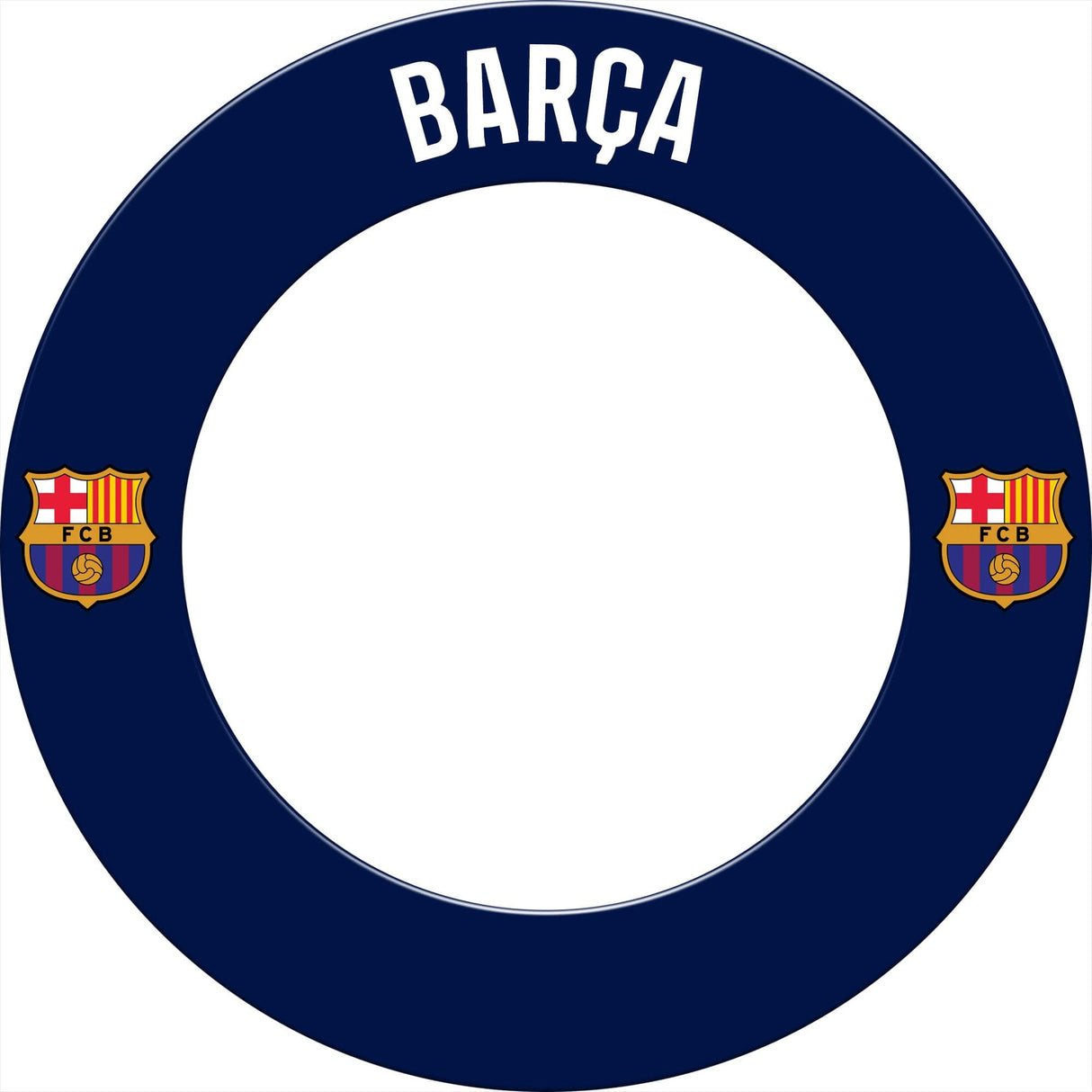 *FC Barcelona - Official Licensed BARÇA - Dartboard Surround - S5 - Dark Blue BARÇA