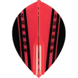 *Robson Plus Dart Flights - for all shafts - Pear - V Red