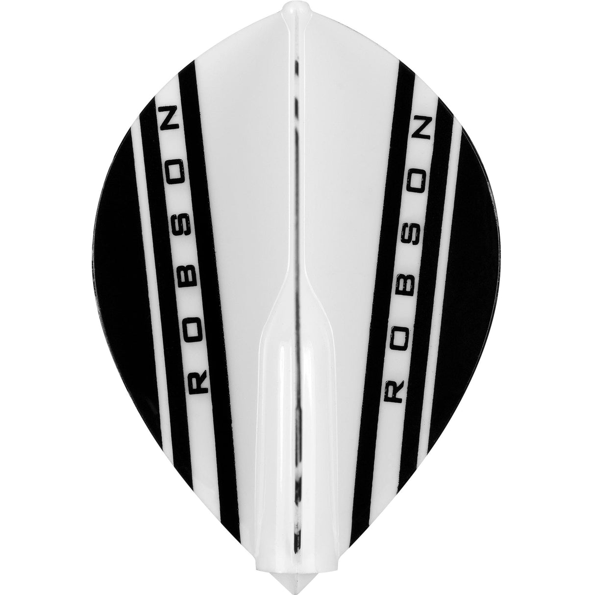 *Robson Plus Dart Flights - for all shafts - Pear - V White