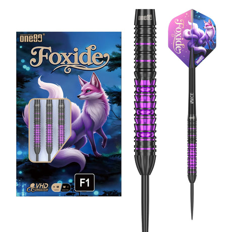 One80 Foxide Darts - Steel Tip - 90% Tungsten - F1