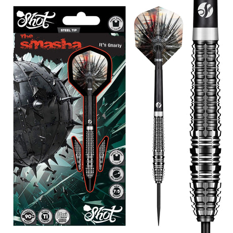 Shot Gnarly Darts - Steel Tip - 90% Tungsten - Smasha