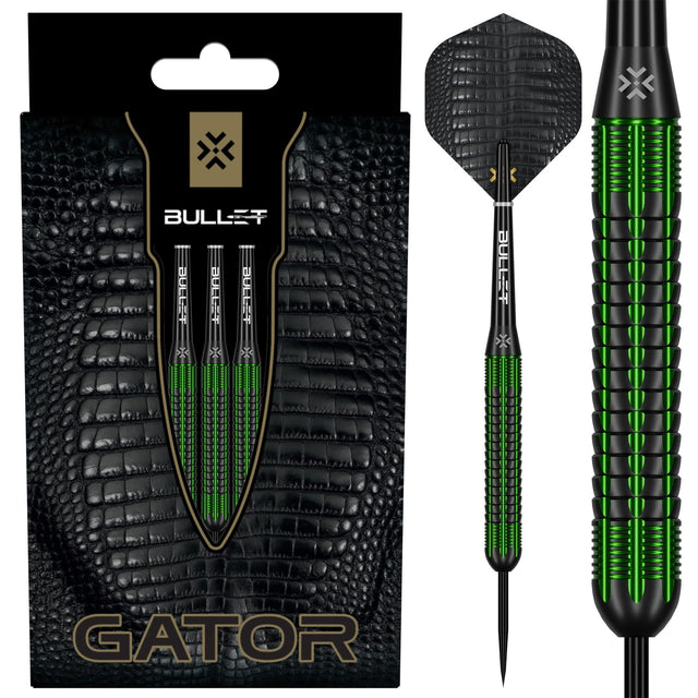 Bullet Gator Darts - Steel Tip - Brass 22g