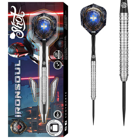 Shot Future Knights Darts - Steel Tip - 90% Tungsten - Ironsoul
