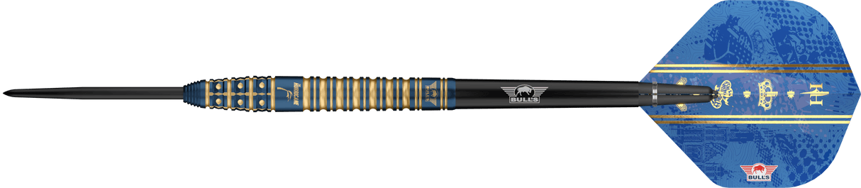 Bulls Kim Huybrechts Darts - Steel Tip - 95% Tungsten - Blue