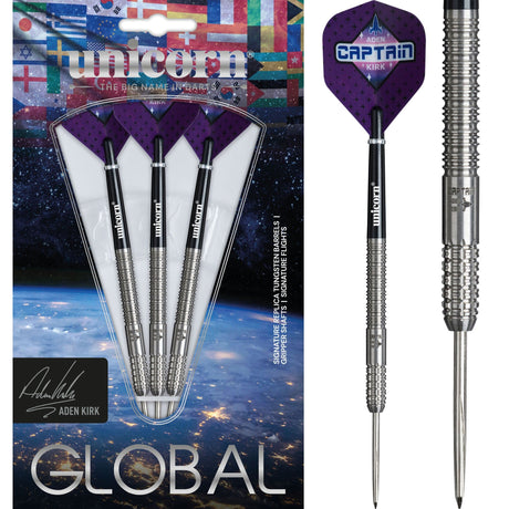 Unicorn Global Darts - Steel Tip - 90% Tungsten - Aden Kirk 22g