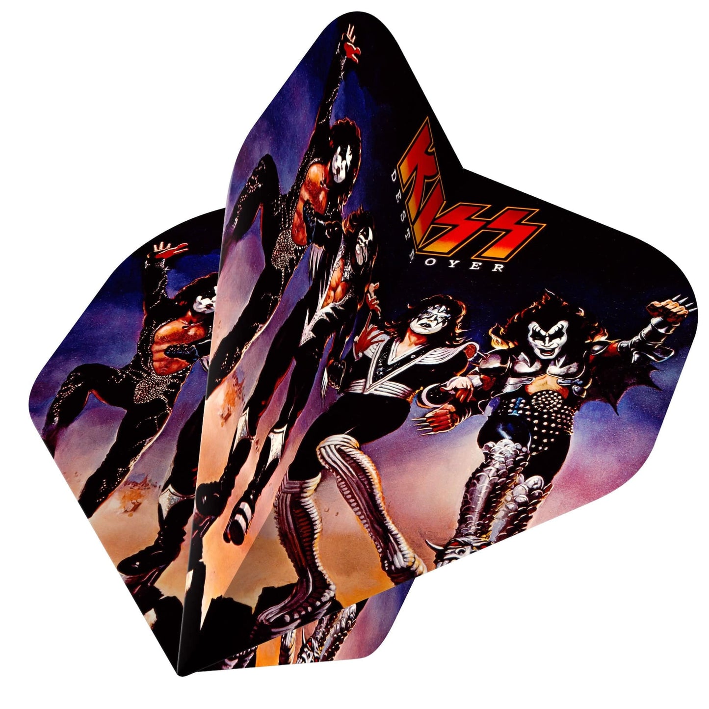 Kiss Dart Flights Official Licensed 100 Micron No2 Std F3