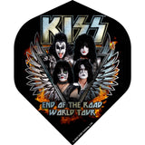 Kiss Dart Flights - Official Licensed - 100 Micron - No2 - Std - F5 - Black - End of the Road