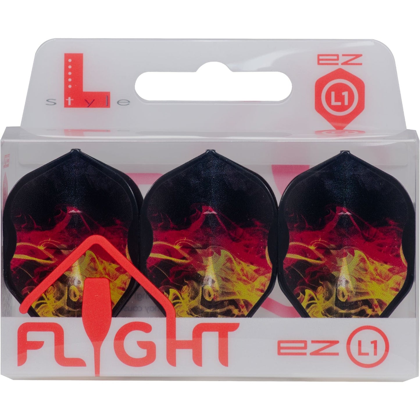 L-Style - EZ L-Flights - Integrated Champagne Ring - L1EZ - RYB Series v1 - Type D - Clear Black