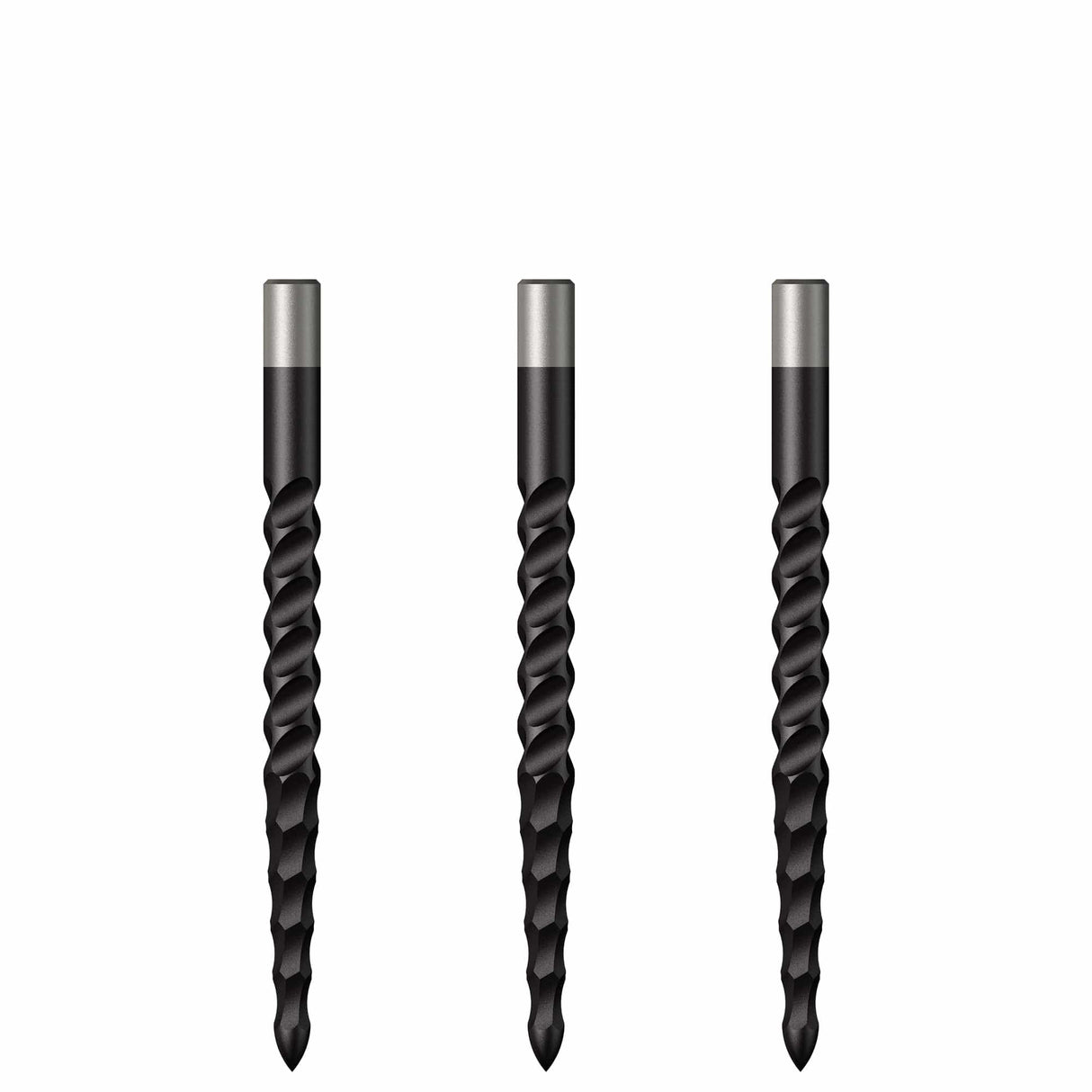 *Mission Lunar CS Dart Points - Spare Points - Rough Cut - Black