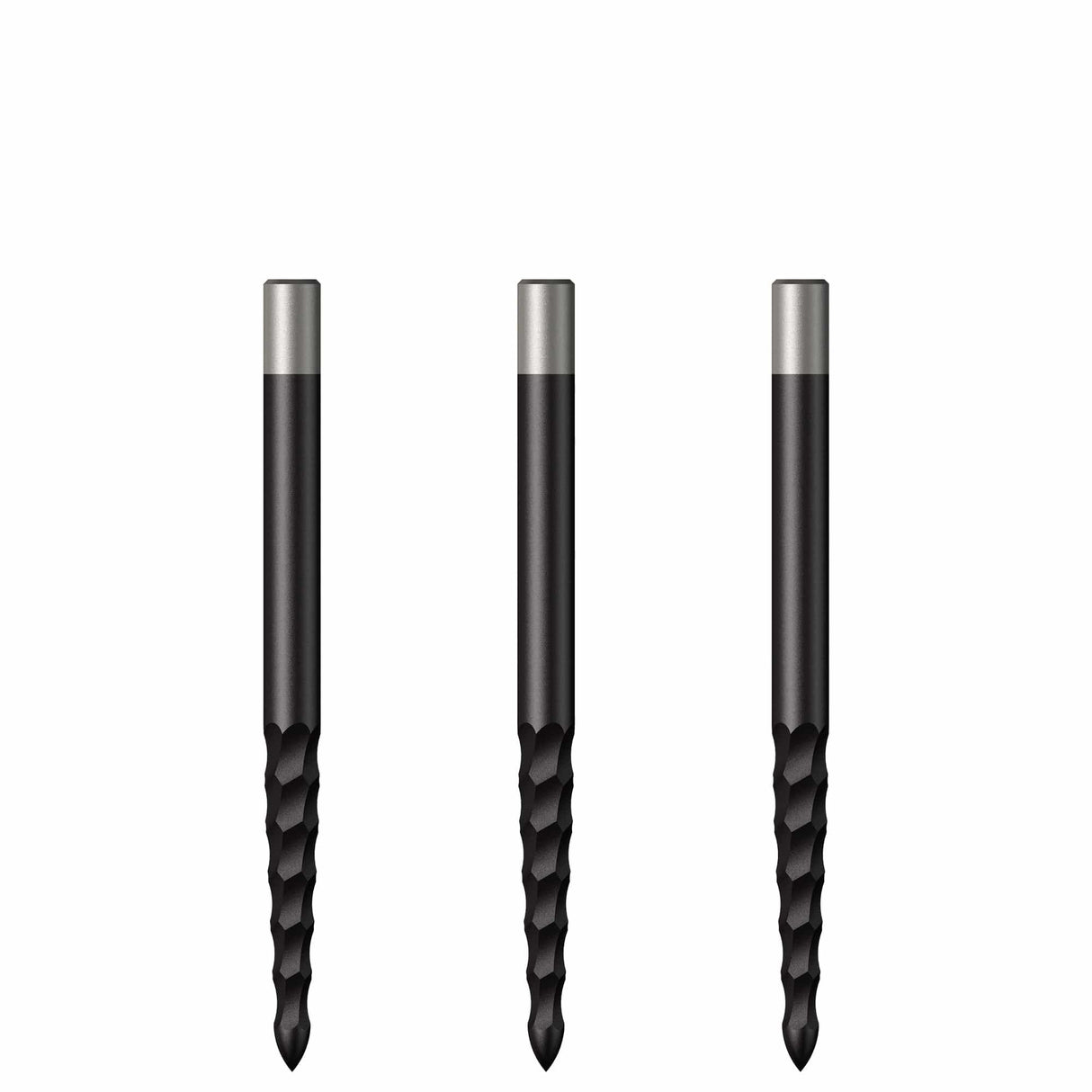 *Mission Lunar FS Dart Points - Spare Points - Rough Cut - Black