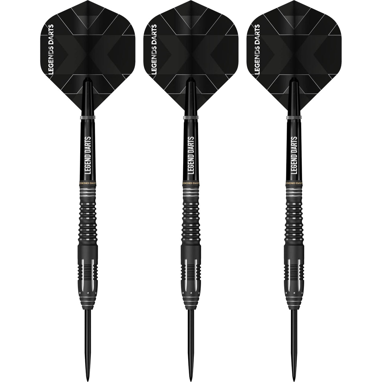 Legend Darts - Steel Tip - Revolution Series - B19 - Black - Ring & Milled Cut