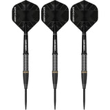Legend Darts - Steel Tip - Revolution Series - B22 - Black - Shark Ring & Milled Cut